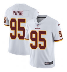 Nike Redskins #95 Da Ron Payne White Mens Stitched NFL Vapor Untouchable Limited Jersey