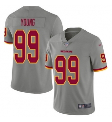 Nike Redskins 99 Chase Young Gray Men Stitched NFL Limited Inverted Legend Jersey