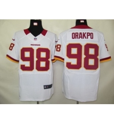 Nike Washington RedSkins 98 Brian Orakpo White Elite NFL Jersey