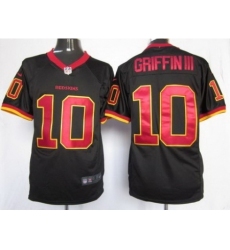Nike Washington Redskins 10 Robert Griffin III Black Game NFL Jersey