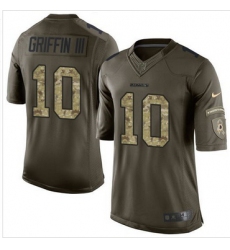 Nike Washington Redskins #10 Robert Griffin III Green Men 27s Stitched NFL Limited Salute to Service Jersey