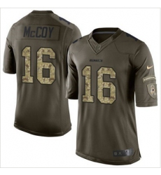 Nike Washington Redskins #16 Colt McCoy Green Men 27s Stitched NFL Limited Salute to Service Jersey