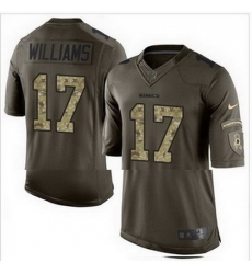 Nike Washington Redskins #17 Doug Williams Green Mens Stitched NFL Limited Salute to Service Jersey
