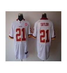 Nike Washington Redskins 21 Fred Taylor white Elite 80TH Patch NFL Jersey