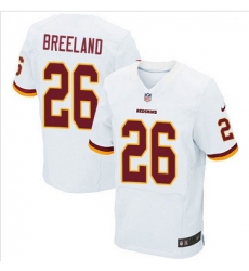 Nike Washington Redskins #26 Bashaud Breeland White Mens Stitched NFL Elite Jersey