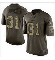 Nike Washington Redskins #31 Matt Jones Green Mens Stitched NFL Limited Salute to Service Jersey