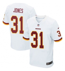 Nike Washington Redskins #31 Matt Jones White Men 27s Stitched NFL Elite Jersey