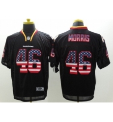 Nike Washington Redskins 46 Alfred Morris Black Elite USA Flag Fashion NFL Jersey
