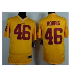 Nike Washington Redskins 46 Alfred Morris Yellow Game NFL Jersey