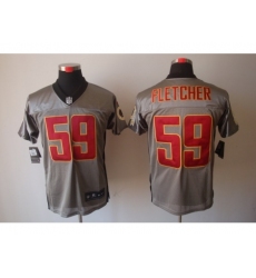 Nike Washington Redskins 59 London Fletcher Grey Elite Shadow NFL Jersey