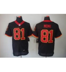 Nike Washington Redskins 81 Art Monk Black Elite NFL Jersey