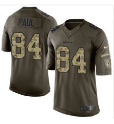 Nike Washington Redskins #84 Niles Paul Green Men 27s Stitched NFL Limited Salute to Service Jersey