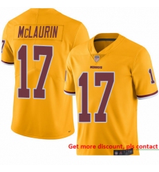 Redskins 17 Terry McLaurin Gold Men Stitched Football Limited Rush Jersey