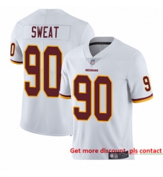 Redskins 90 Montez Sweat White Men Stitched Football Vapor Untouchable Limited Jersey
