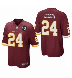 Washington Redskins 24 Antonio Gibson Men Nike Burgundy Bobby Mitchell Uniform Patch NFL Game Jersey