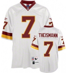 Washington Redskins 7 Joe Theismann White Throwback Jersey
