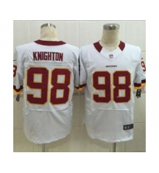 nike nfl jerseys washington redskins 98 knighton white[Elite][knighton]