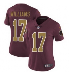 Nike Redskins #17 Doug Williams Burgundy Red Alternate Womens Stitched NFL Vapor Untouchable Limited Jersey