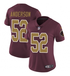Nike Redskins #52 Ryan Anderson Burgundy Red Alternate Womens Stitched NFL Vapor Untouchable Limited Jersey