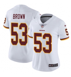 Nike Redskins #53 Zach Brown White Womens Stitched NFL Vapor Untouchable Limited Jersey