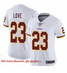 Redskins 23 Bryce Love White Women Stitched Football Vapor Untouchable Limited Jersey