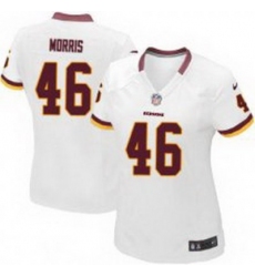 Women Nike Washington Redskins #46 Alfred Morris white jersey
