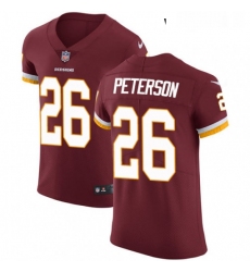 Womens Nike Washington Redskins 26 Adrian Peterson Burgundy Red Gold Number Alternate 80TH Anniversary Vapor Untouchable Limited Player NFL Jersey