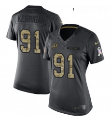 Womens Nike Washington Redskins 91 Ryan Kerrigan Limited Black 2016 Salute to Service NFL Jersey