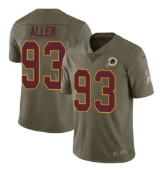Nike Redskins #93 Jonathan Allen Olive Youth Stitched NFL Limited 2017 Salute to Service Jersey