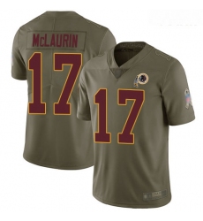 Redskins #17 Terry McLaurin Olive Youth Stitched Football Limited 2017 Salute to Service Jersey