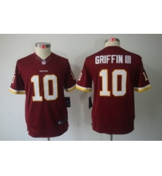 Youth Nike Washington Redskins #10 Robert Griffin III Red Limited Jerseys