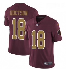 Youth Nike Washington Redskins 18 Josh Doctson Burgundy RedGold Number Alternate 80TH Anniversary Vapor Untouchable Limited Player NFL Jersey