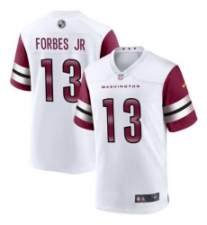 Youth Washington Commanders 13 Emmanuel Forbes 2022 White Stitched Football Jersey