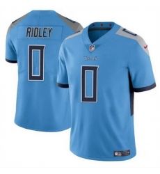 Men Tennessee Titans 0 Calvin Ridley Blue Vapor Limited Stitched Football Jersey