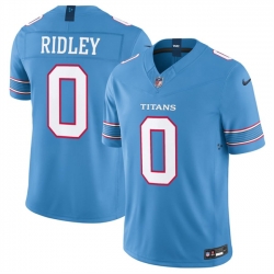 Men Tennessee Titans  0 Calvin Ridley Light Blue 2026 F U S E  Vapor Limited Stitched Football Jersey