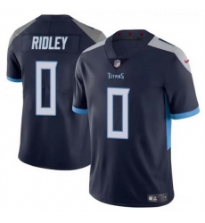 Men Tennessee Titans 0 Calvin Ridley Navy Vapor Limited Stitched Football Jersey