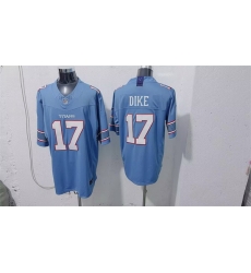 Men Tennessee Titans  17 Chimere Dike Light Blue 2026 F U S E  Vapor Limited Stitched Football Jersey