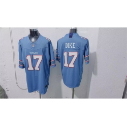 Men Tennessee Titans  17 Chimere Dike Light Blue 2026 F U S E  Vapor Limited Stitched Football Jersey
