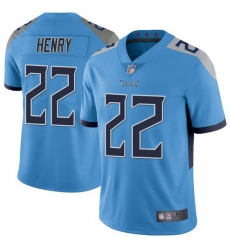 Men Tennessee Titans 22 Derrick Henry Light Blue Vapor Untouchable Limited Jersey