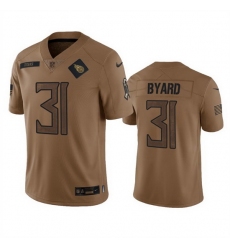 Men Tennessee Titans 31 Kevin Byard 2023 Brown Salute To Service Stitched Football Jersey