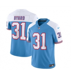 Men Tennessee Titans 31 Kevin Byard Blue White 2023 F U S E  Vapor Limited Throwback Stitched Football Jersey