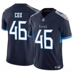 Men Tennessee Titans 46 Amani Hooker Navy 2025 F U S E  Vapor Limited Stitched Football Jersey