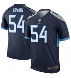 Men Tennessee Titans 54 Rashaan Evans Legend Navy Limited Jersey