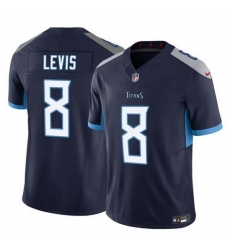 Men Tennessee Titans 8 Will Levis Navy 2023 F U S E  Vapor Limited Throwback Stitched Football Jersey