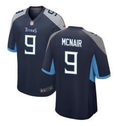 Men Tennessee Titans 9 Steve McNair Navy Vapor Untouchable Stitched Jersey