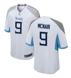 Men Tennessee Titans 9 Steve McNair White Vapor Untouchable Stitched Jersey