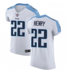 Mens Nike Tennessee Titans 22 Derrick Henry White Vapor Untouchable Elite Player NFL Jersey