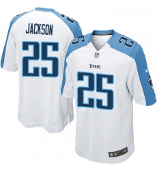 Mens Nike Tennessee Titans 25 Adoree Jackson Game White NFL Jersey