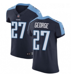 Mens Nike Tennessee Titans 27 Eddie George Navy Blue Alternate Vapor Untouchable Elite Player NFL Jersey