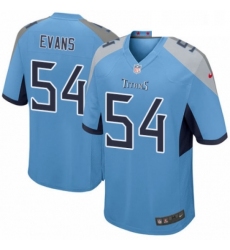 Mens Nike Tennessee Titans 54 Rashaan Evans Game Light Blue Alternate NFL Jersey